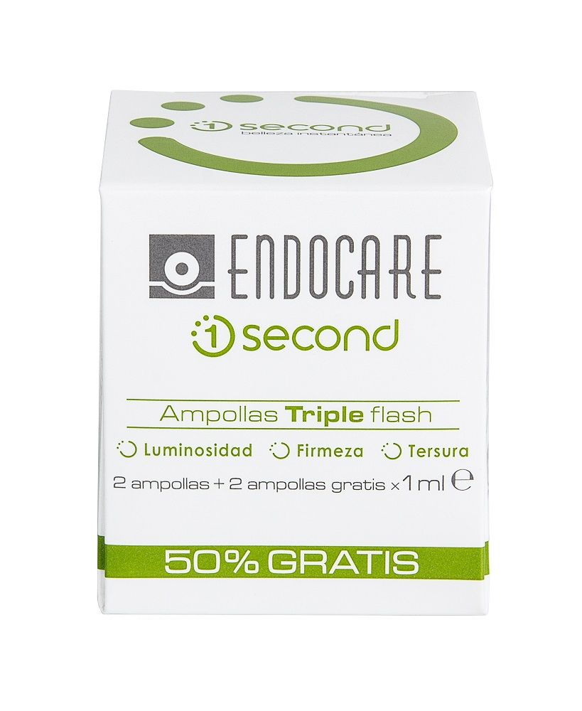 ENDOCARE ①SECOND AMPOLLAS TRIPLE FLASH 2+2ampollasx1ml-0